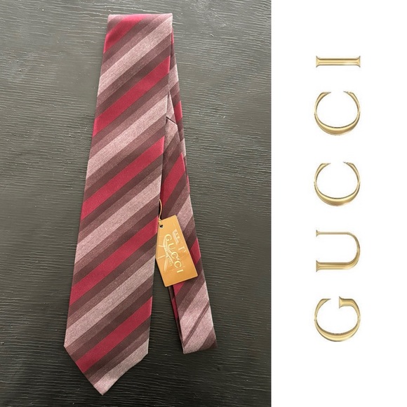 NWT GUCCI Men’s Silk Tie - Picture 1 of 9